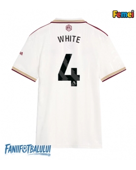 Arsenal Ben White #4 Tricou Fotbal Replică 2025-26 Femei Treilea
